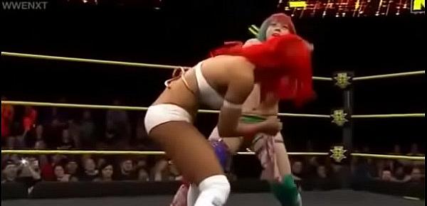  Eva Marie vs Asuka NXT.